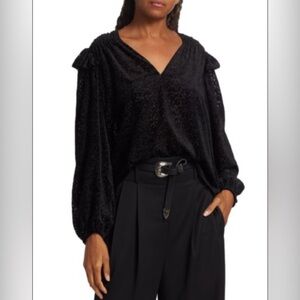 Tanya Taylor Lucy Devore Pullover Top sz M